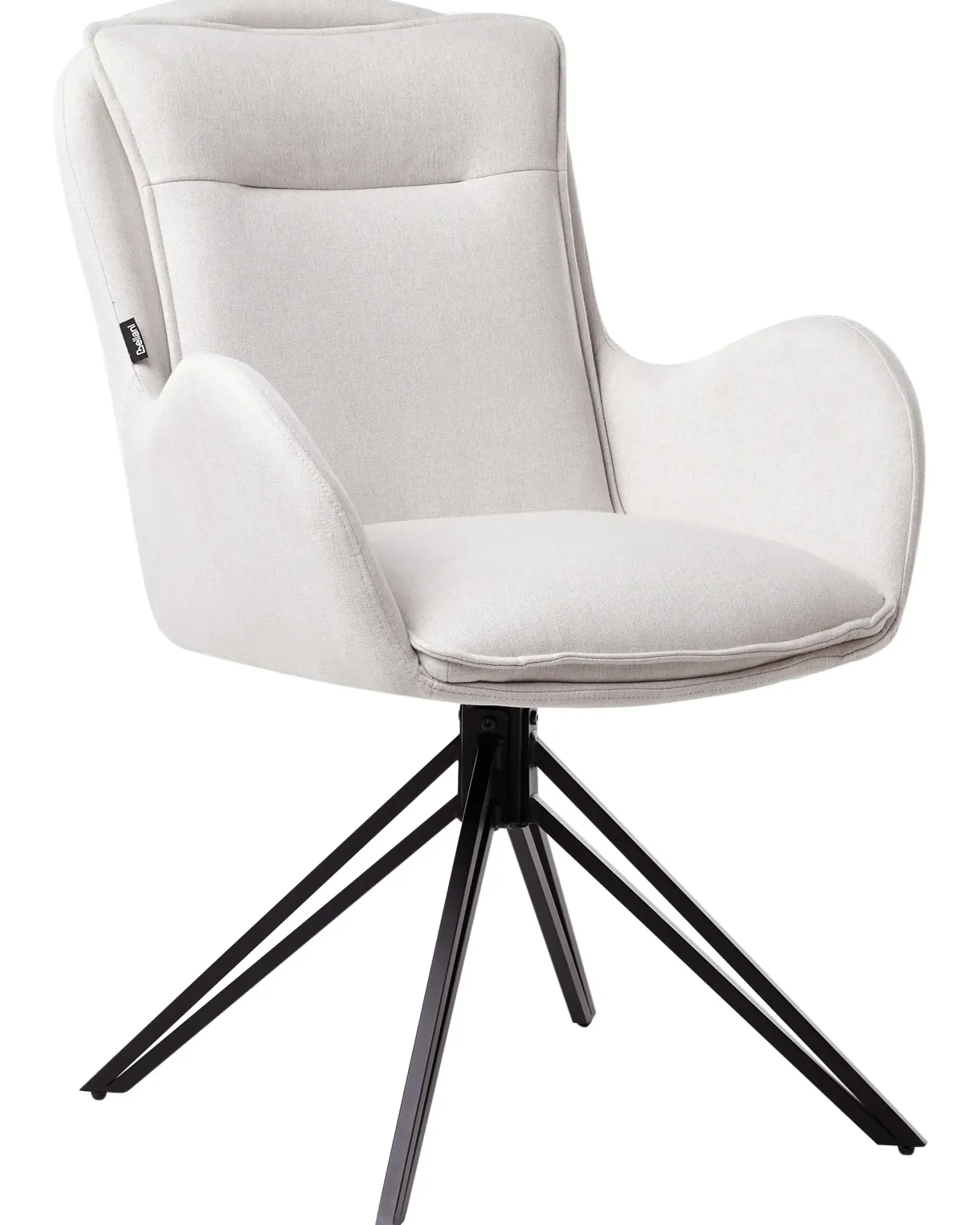 Sæt med 2 spisebordsstole AVELAR Lys Beige