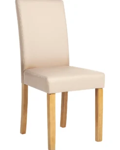 Sæt med 2 spisebordsstole BROADWAY Kunstlæder Beige