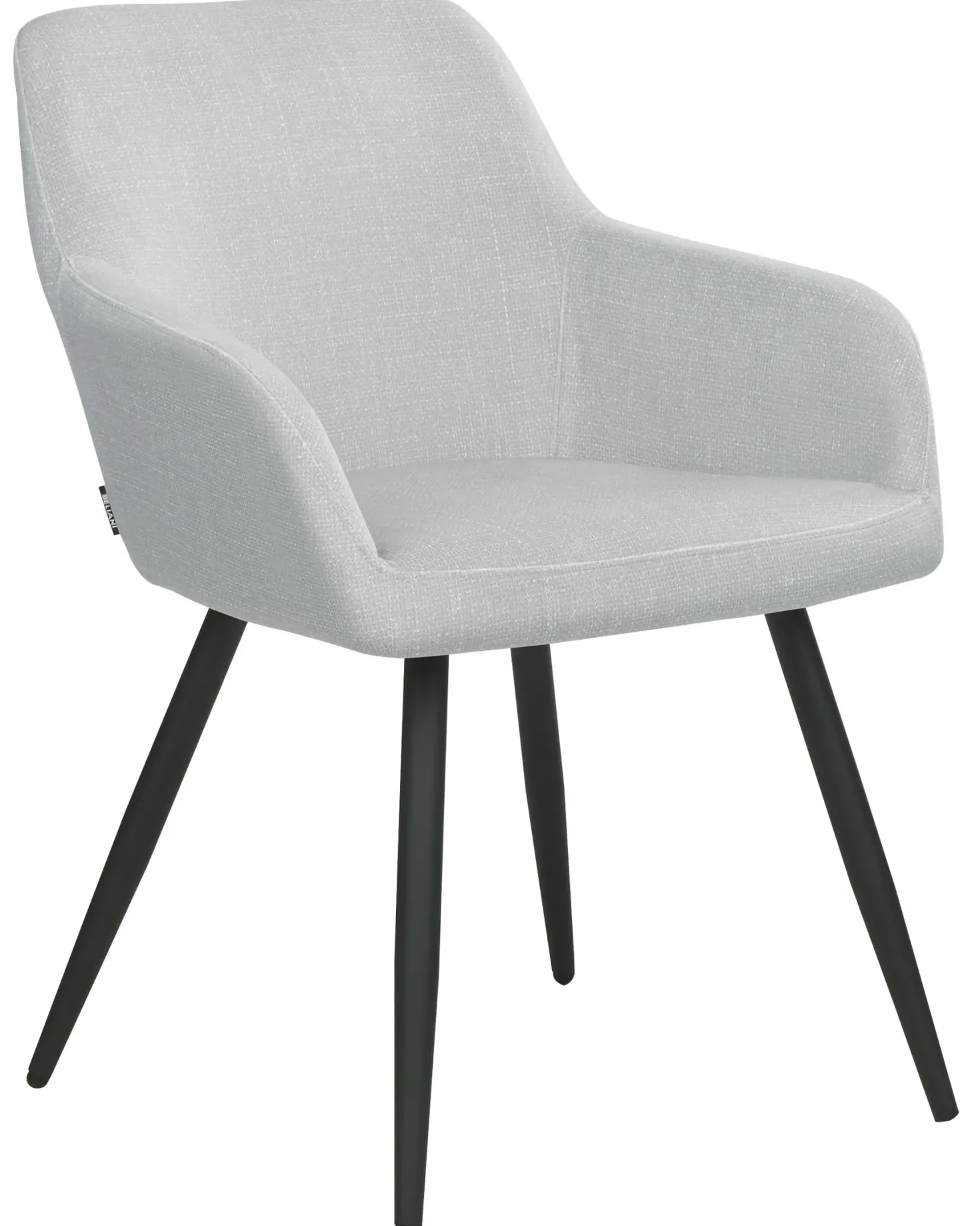 Sæt med 2 spisebordsstole CASMALIA Velour Lysegrå