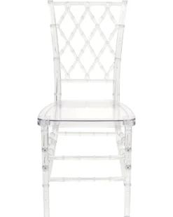 Sæt med 2 spisebordsstole CLARION Transparent
