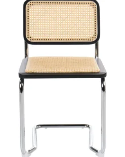 Sæt med 2 spisebordsstole CORDOVA Rattan Sort