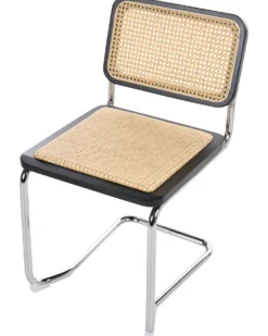 Sæt med 2 spisebordsstole CORDOVA Rattan Sort