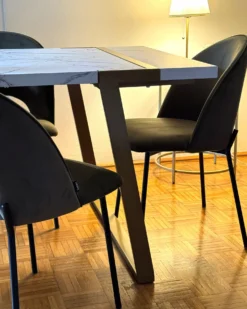 Sæt med 2 spisebordsstole COVELO Velour Mørkegrøn