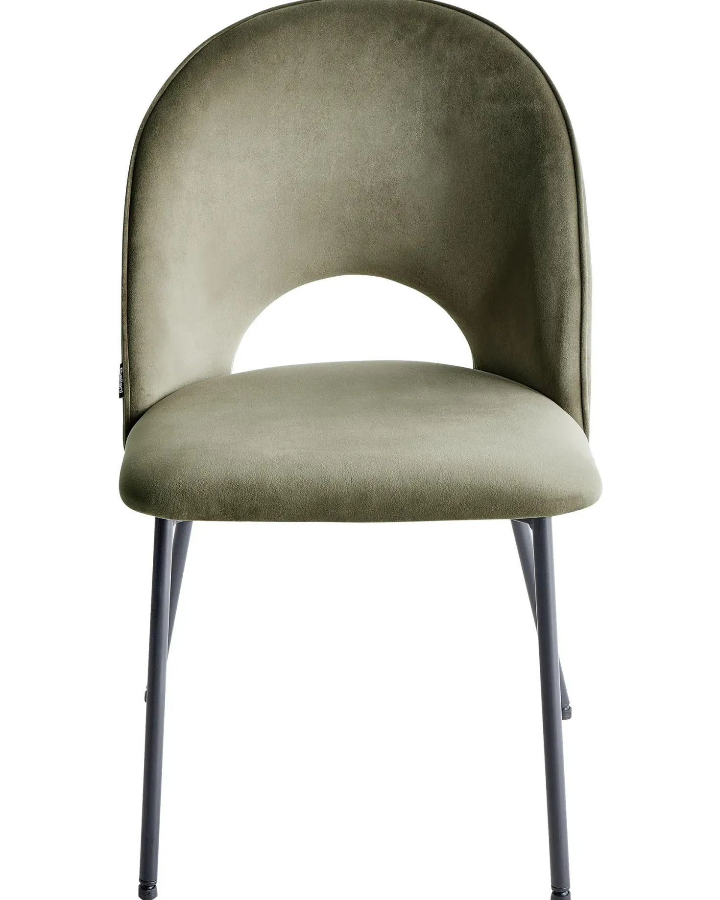 Sæt med 2 spisebordsstole COVELO Velour Mørkegrøn