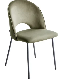 Sæt med 2 spisebordsstole COVELO Velour Mørkegrøn