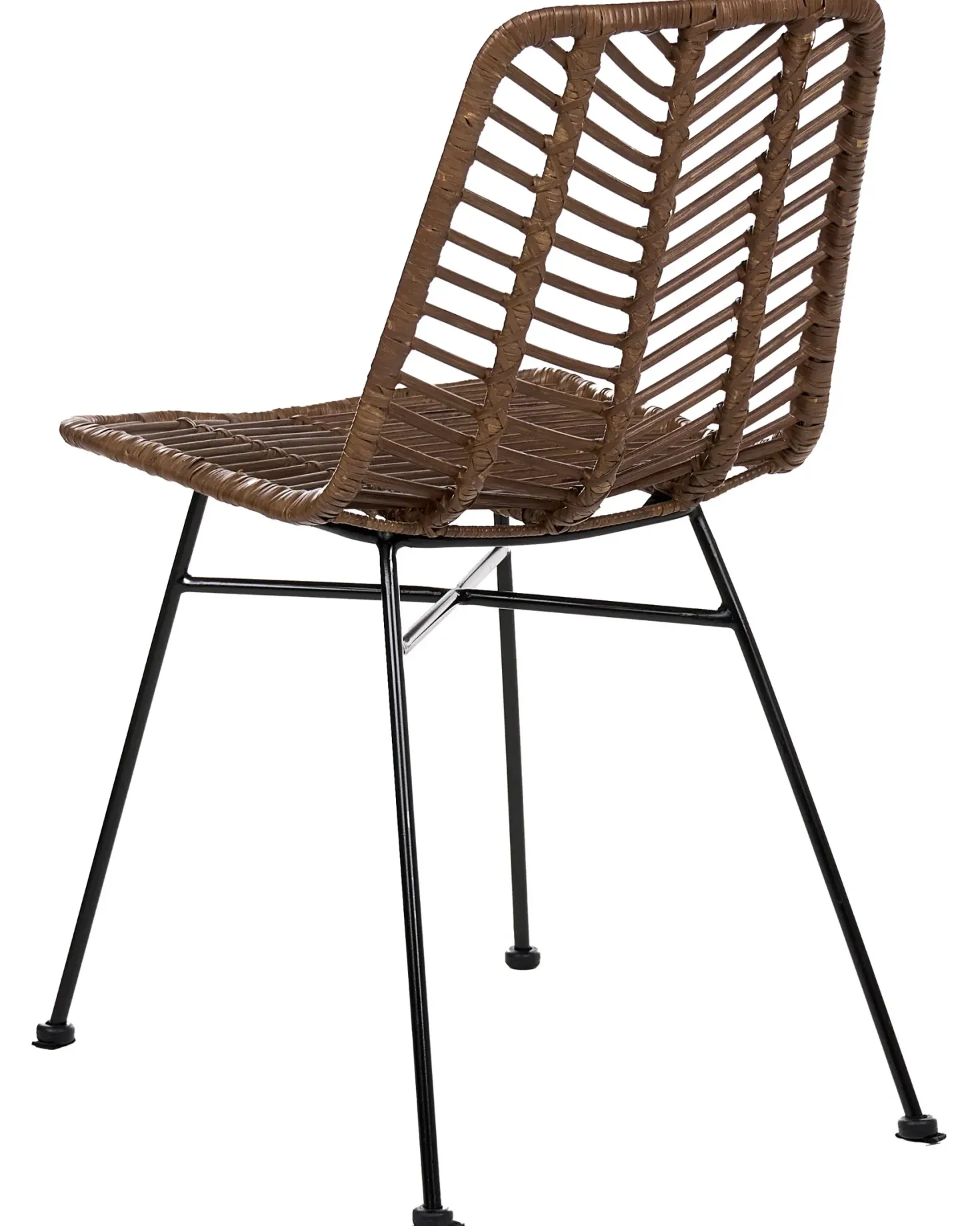 Sæt med 2 spisebordsstole DILLEY Rattan Brun