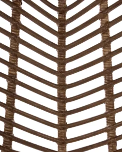 Sæt med 2 spisebordsstole DILLEY Rattan Brun