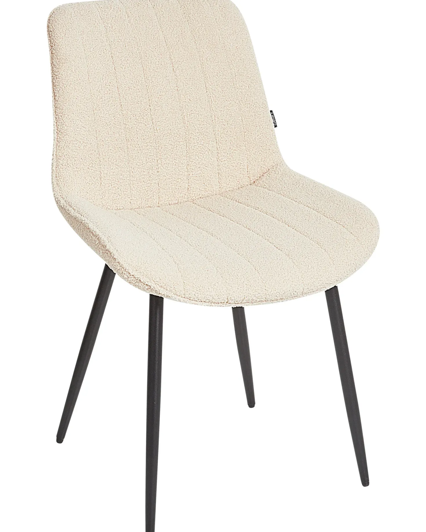 Sæt med 2 spisebordsstole DUBROVNIK Boucle Lys Beige