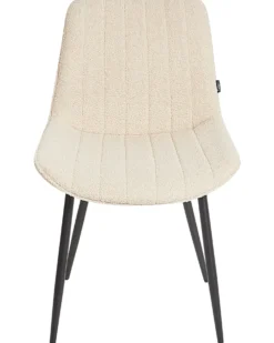 Sæt med 2 spisebordsstole DUBROVNIK Boucle Lys Beige
