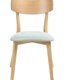Sæt med 2 spisebordsstole HOLLY Træ Lysebrun/ Mint