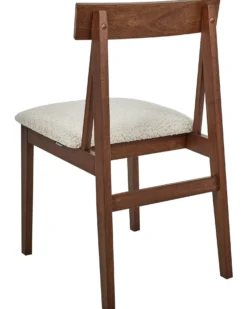 Sæt med 2 spisebordsstole ISLE Træ Brun/beige