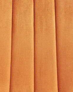 Sæt med 4 spisebordsstole KALISPELL Velour Orange