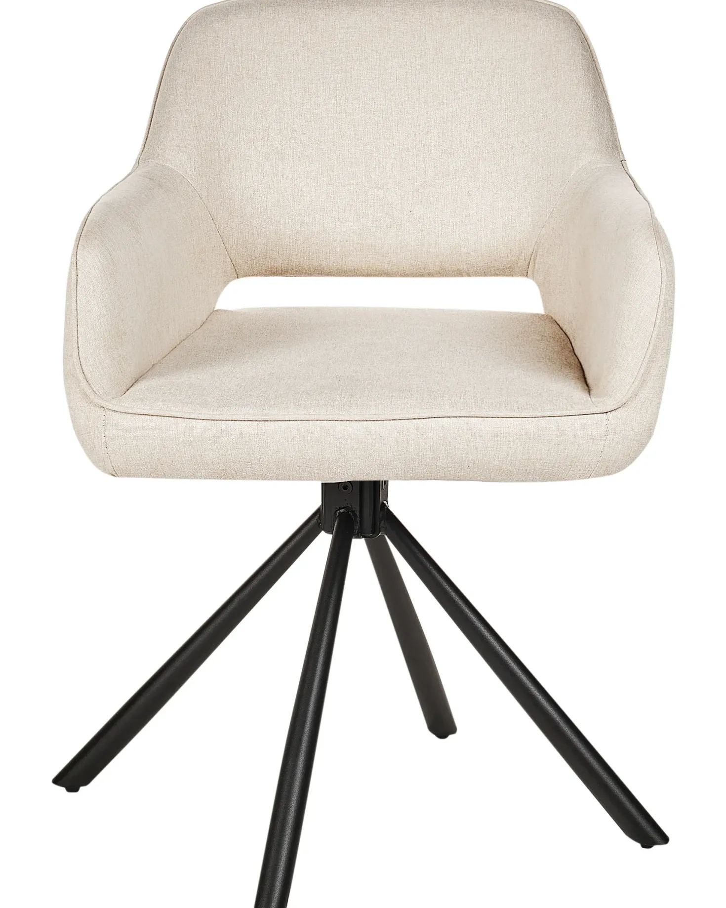 Sæt med 2 spisebordsstole LOURES Lys Beige