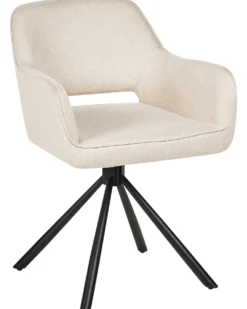 Sæt med 2 spisebordsstole LOURES Lys Beige
