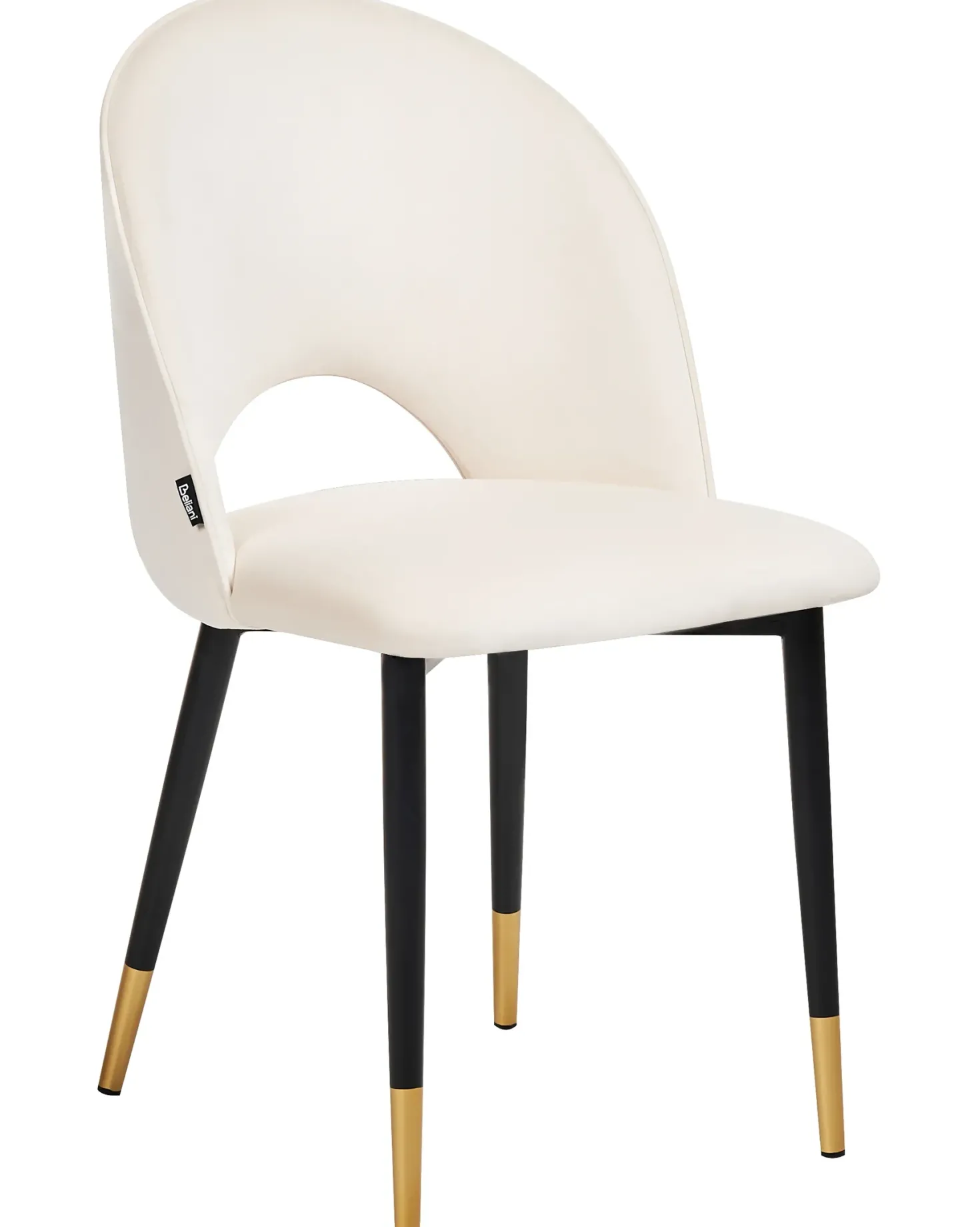 Sæt med 2 spisebordsstole MAGALIA Velour Lys Beige