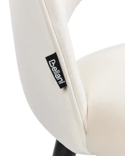 Sæt med 2 spisebordsstole MAGALIA Velour Lys Beige
