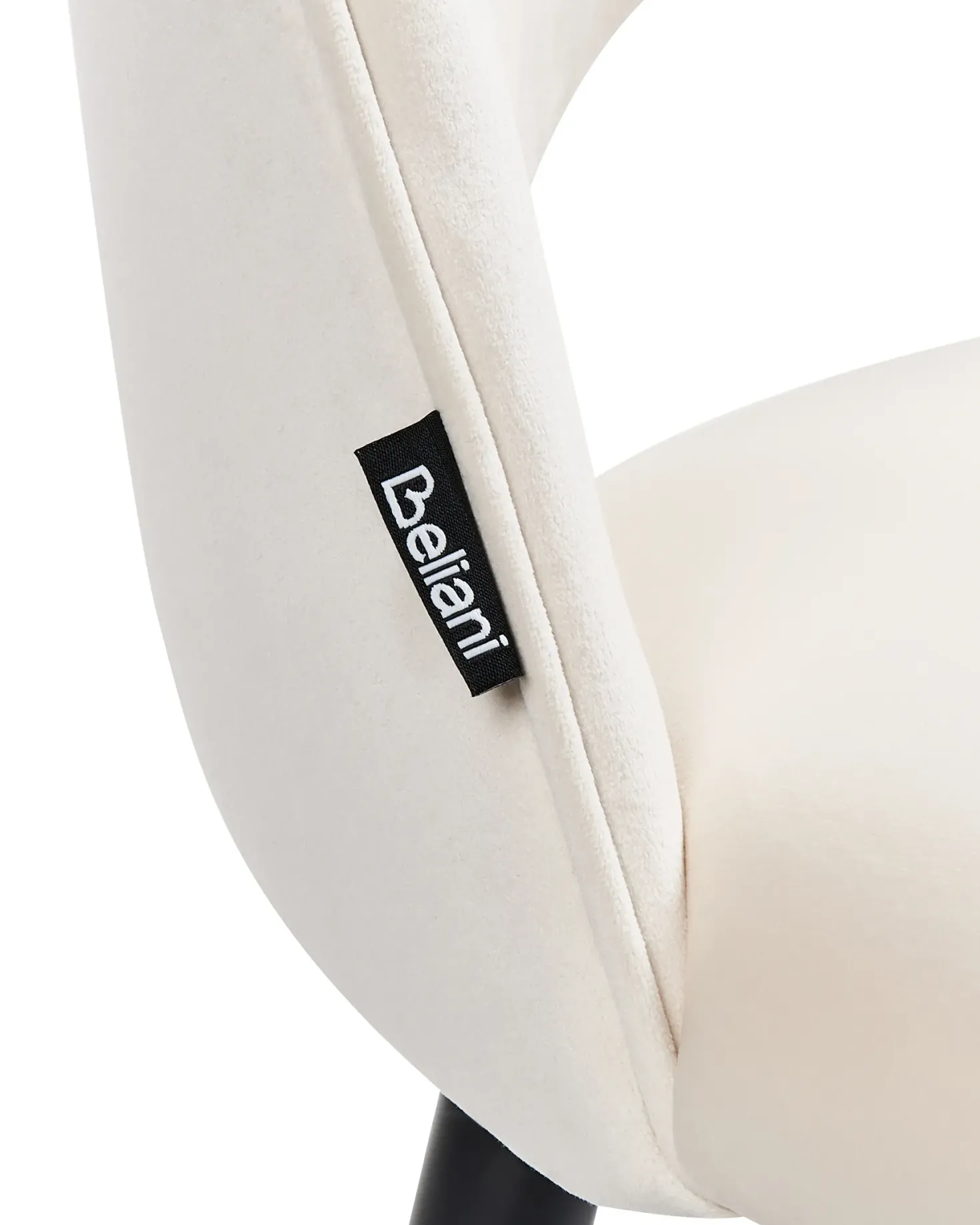 Sæt med 2 spisebordsstole MAGALIA Velour Lys Beige