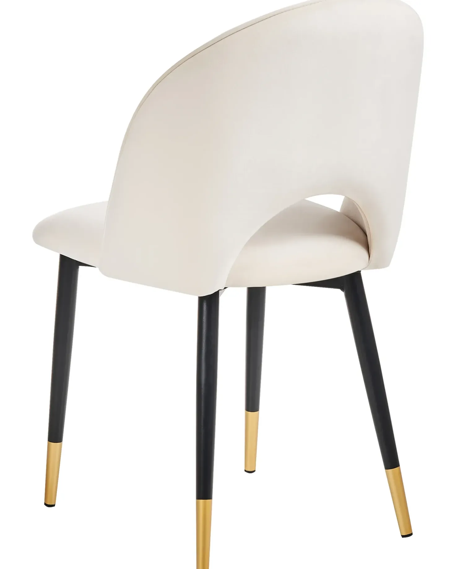 Sæt med 2 spisebordsstole MAGALIA Velour Lys Beige