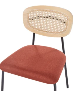 Sæt med 2 spisebordsstole MAYETTA Metal Orange
