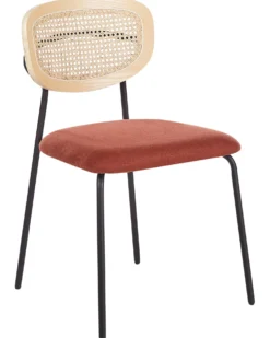 Sæt med 2 spisebordsstole MAYETTA Metal Orange