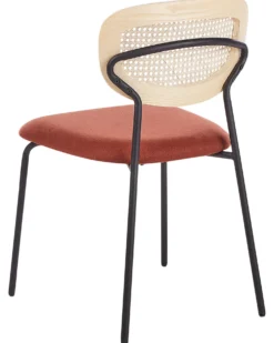 Sæt med 2 spisebordsstole MAYETTA Metal Orange