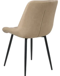 Sæt med 2 spisebordsstole MELROSE Kunstlæder Beige