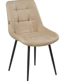 Sæt med 2 spisebordsstole MELROSE Kunstlæder Beige
