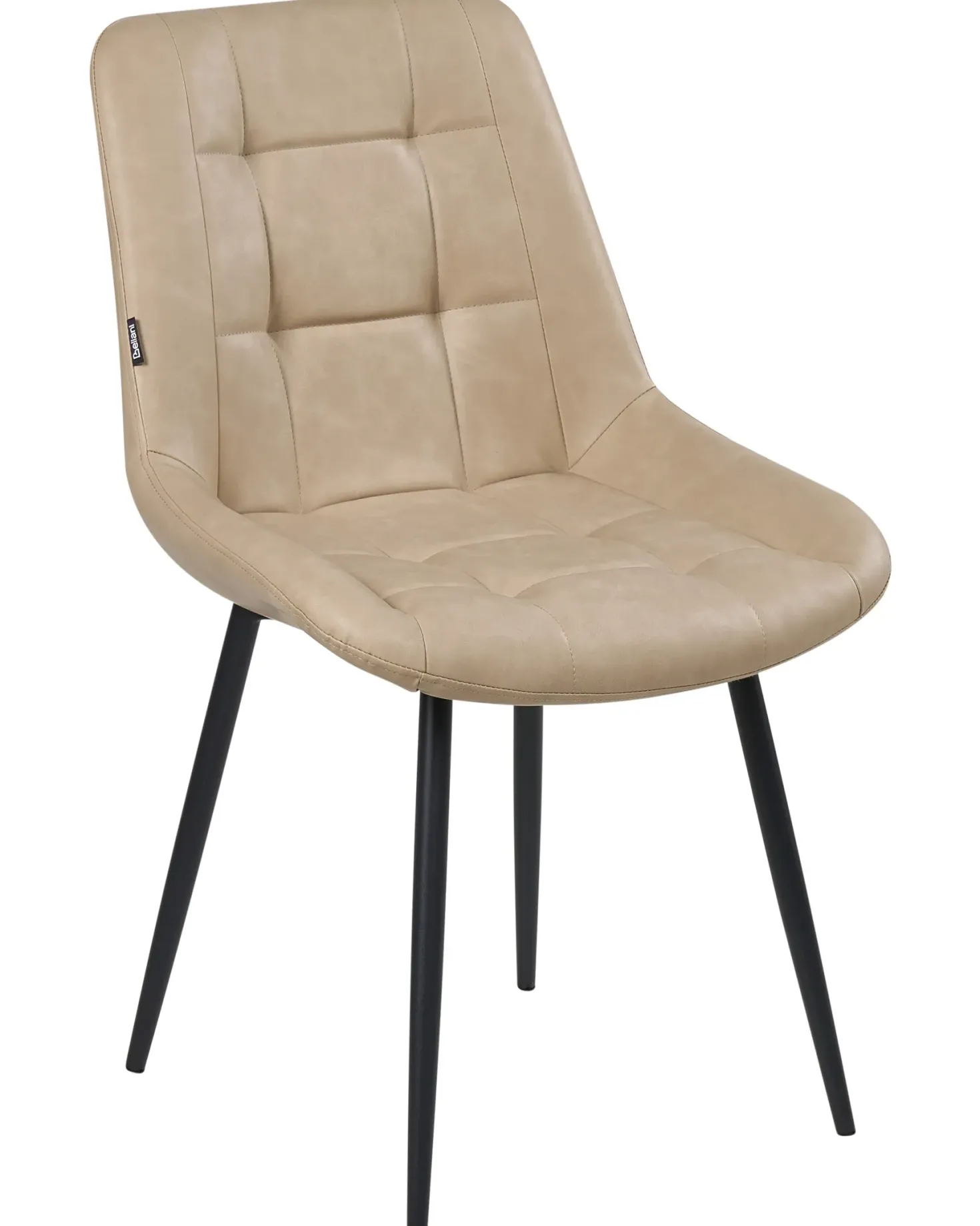 Sæt med 2 spisebordsstole MELROSE Kunstlæder Beige