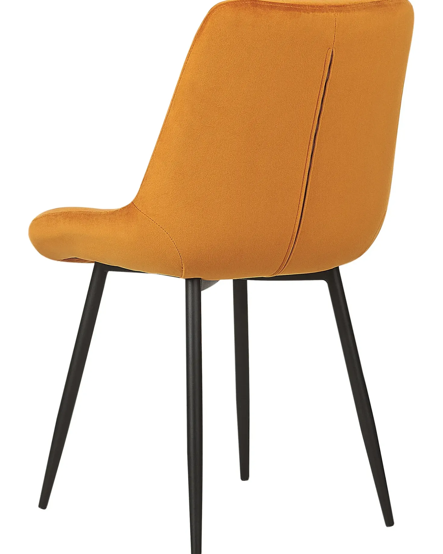 Sæt med 2 spisebordsstole MELROSE Velour Orange
