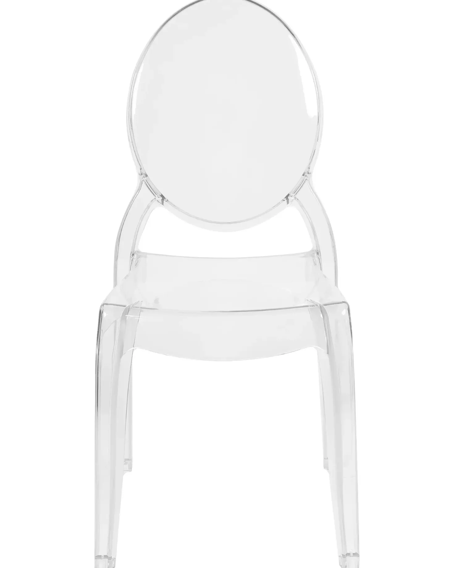 Sæt med 4 spisebordsstole MERTON Transparent