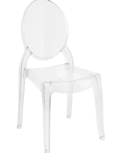 Sæt med 4 spisebordsstole MERTON Transparent