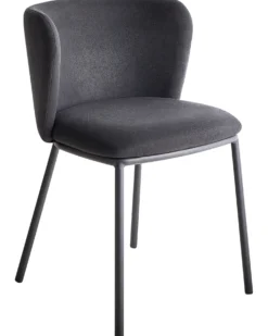 Sæt med 2 spisebordsstole MINA Sort