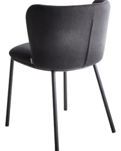 Sæt med 2 spisebordsstole MINA Sort