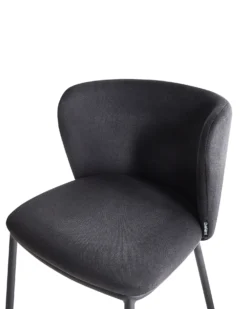 Sæt med 2 spisebordsstole MINA Sort