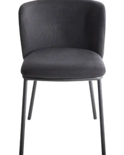 Sæt med 2 spisebordsstole MINA Sort