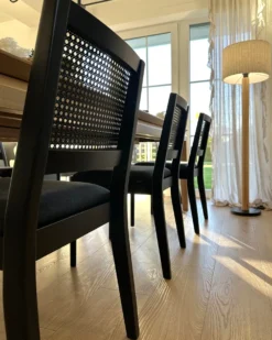 Sæt med 2 spisebordsstole TAMARAC Træ Sort