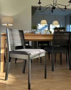 Sæt med 2 spisebordsstole TAMARAC Træ Sort