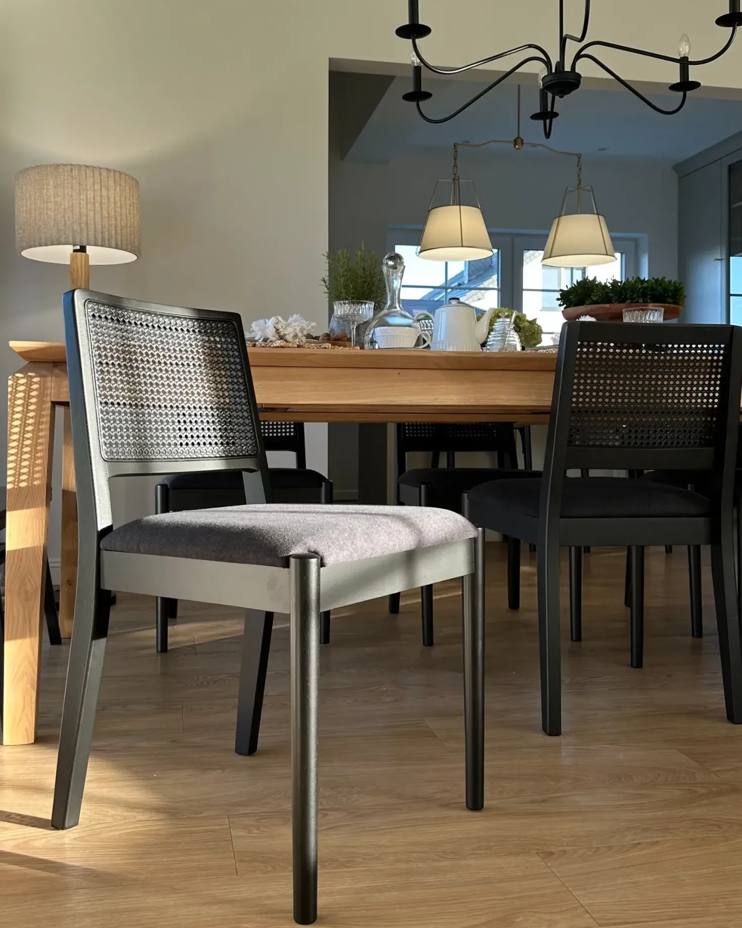 Sæt med 2 spisebordsstole TAMARAC Træ Sort