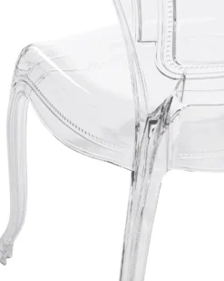 Sæt med 2 spisebordsstole VERMONT Transparent
