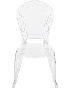 Sæt med 2 spisebordsstole VERMONT Transparent