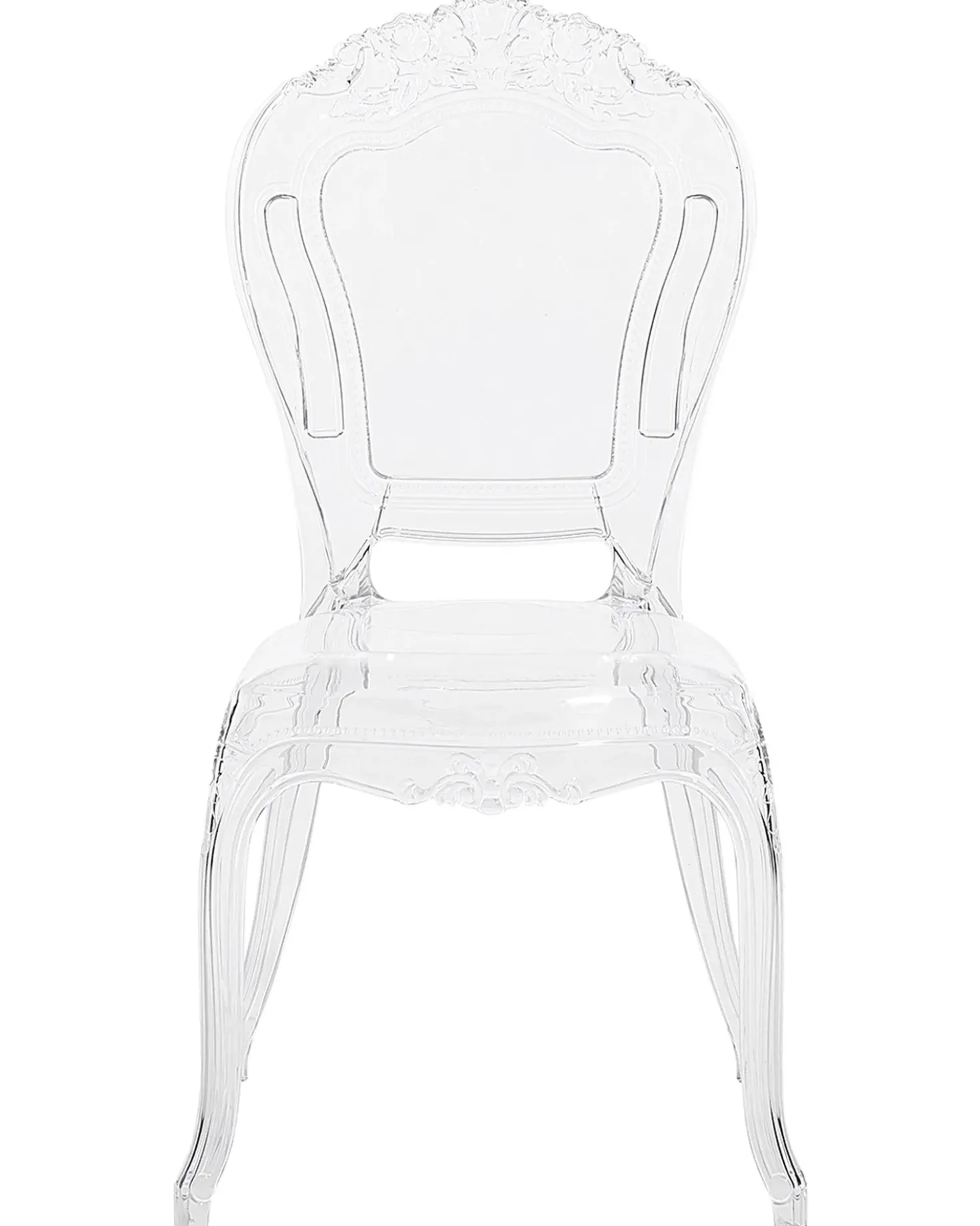 Sæt med 2 spisebordsstole VERMONT Transparent