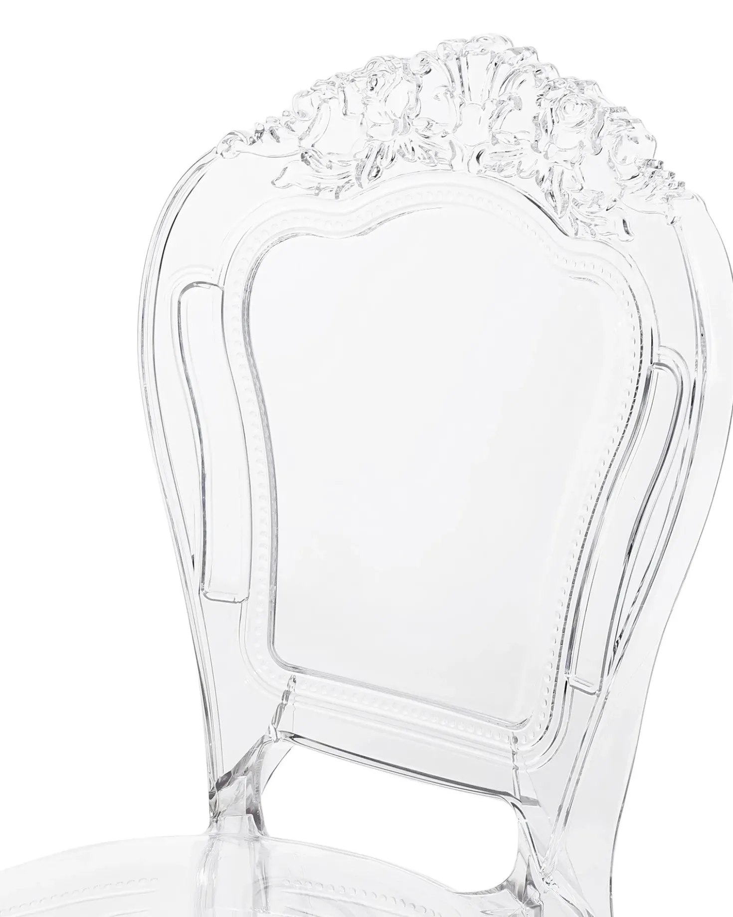 Sæt med 2 spisebordsstole VERMONT Transparent