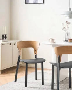 Sæt med 2 spisebordsstole WALDEN Sort