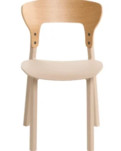 Sæt med 2 spisebordsstole WALDEN Lys Beige