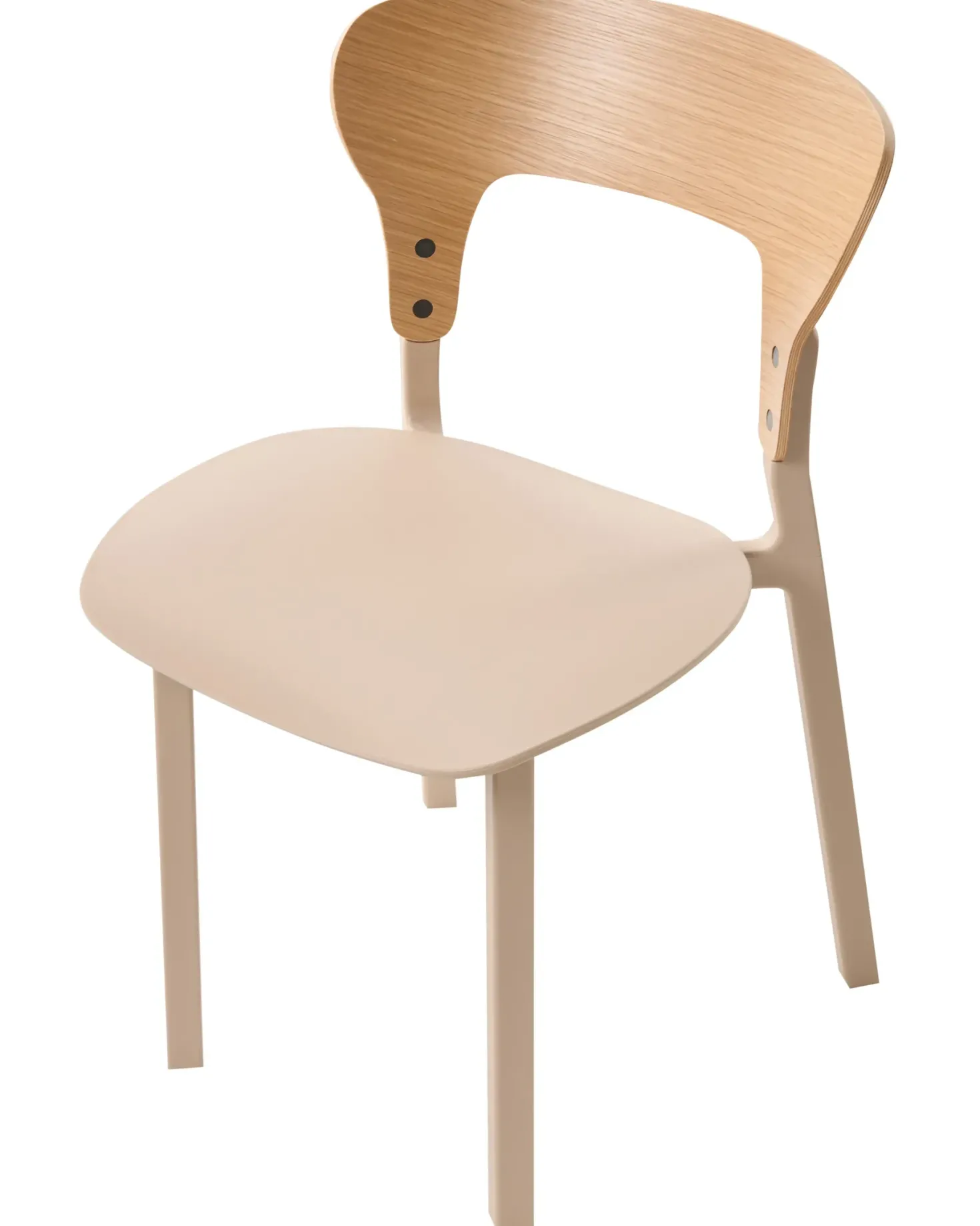 Sæt med 2 spisebordsstole WALDEN Lys Beige