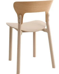 Sæt med 2 spisebordsstole WALDEN Lys Beige