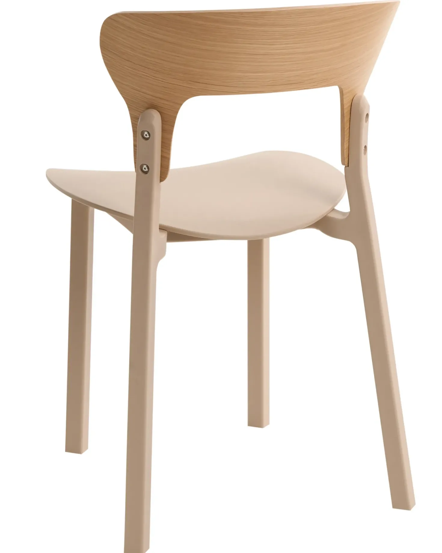Sæt med 2 spisebordsstole WALDEN Lys Beige
