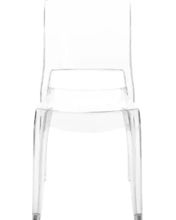 Sæt med 2 spisebordsstole WESTBRIDGE Transparent