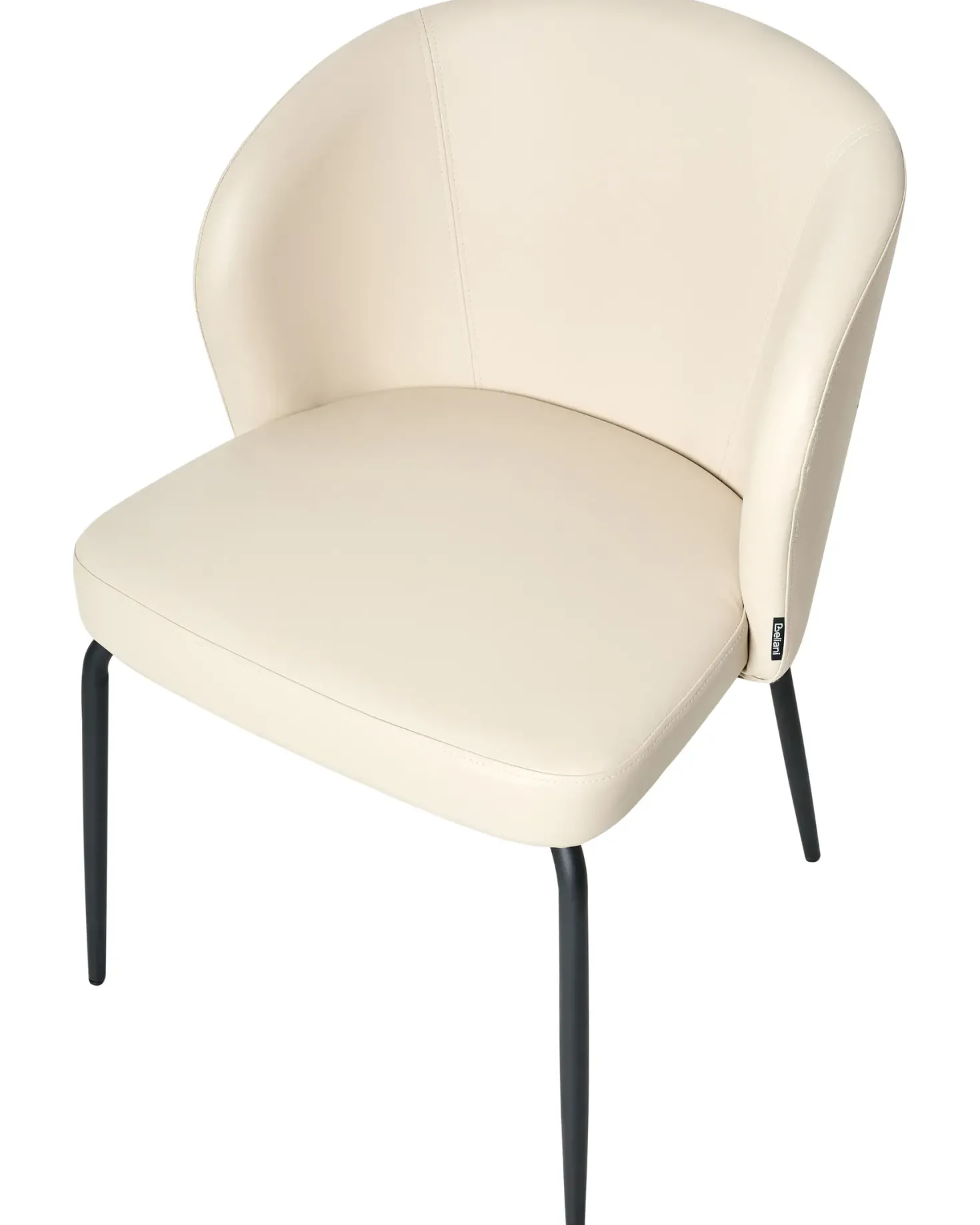 Sæt med 2 spisebordsstole ZANA Kunstlæder Lys Beige