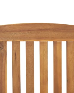 Sæt med 6 stole med puder JAVA Akacietræ Brungrå
